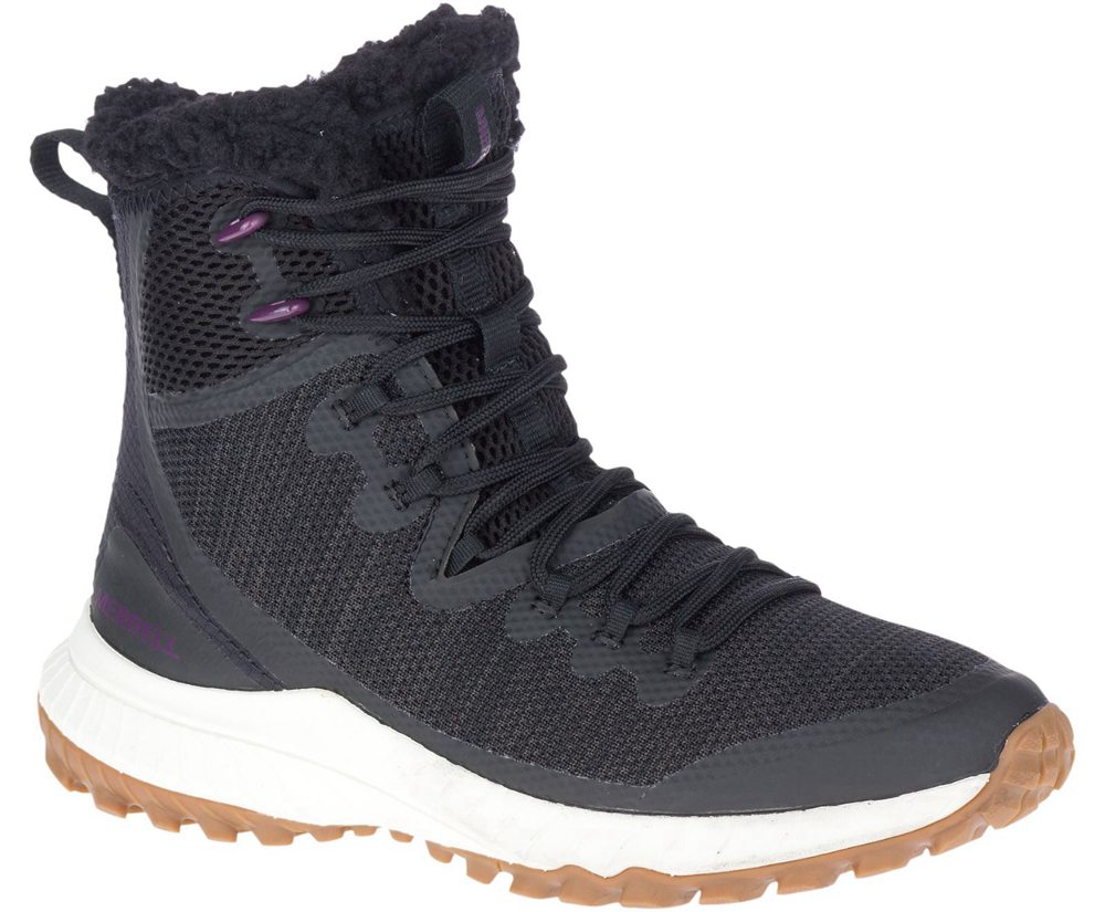 Merrell Boots Black - Bravada Knit Polar Waterproof - Womens 26OUWFRDS
